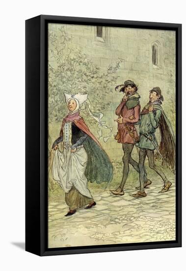 The Merry Wives of Windsor by William Shakespeare-Hugh Thomson-Framed Premier Image Canvas