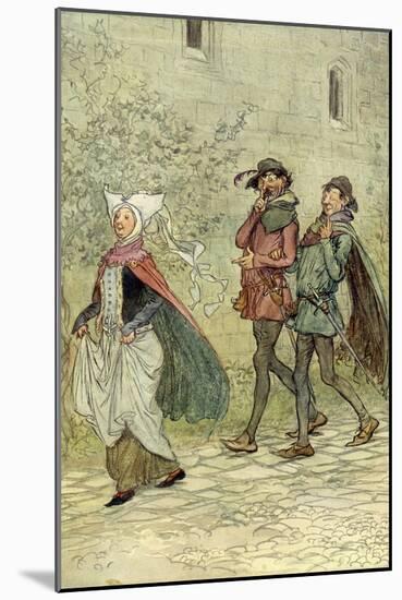 The Merry Wives of Windsor by William Shakespeare-Hugh Thomson-Mounted Giclee Print