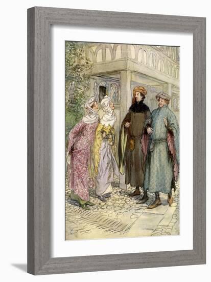 The Merry Wives of Windsor by William Shakespeare-Hugh Thomson-Framed Giclee Print