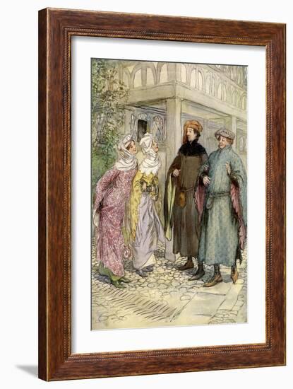 The Merry Wives of Windsor by William Shakespeare-Hugh Thomson-Framed Giclee Print