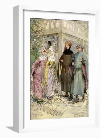 The Merry Wives of Windsor by William Shakespeare-Hugh Thomson-Framed Giclee Print