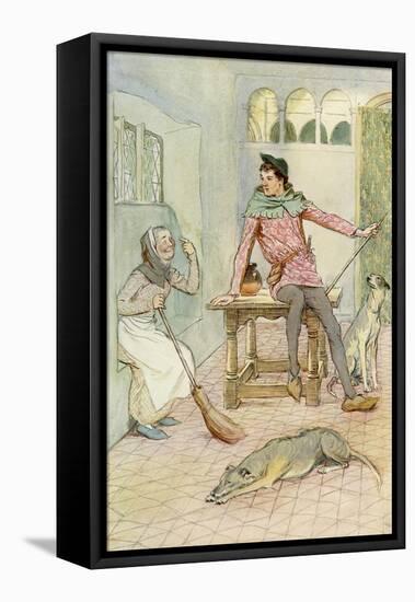 The Merry Wives of Windsor by William Shakespeare-Hugh Thomson-Framed Premier Image Canvas