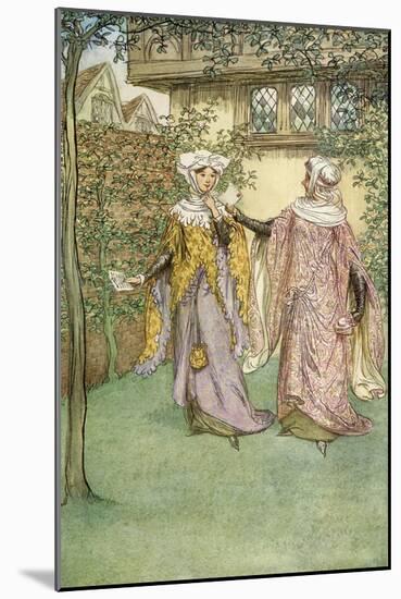 The Merry Wives of Windsor by William Shakespeare-Hugh Thomson-Mounted Giclee Print