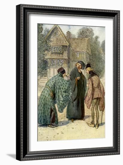 The Merry Wives of Windsor by William Shakespeare-Hugh Thomson-Framed Giclee Print