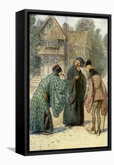 The Merry Wives of Windsor by William Shakespeare-Hugh Thomson-Framed Premier Image Canvas