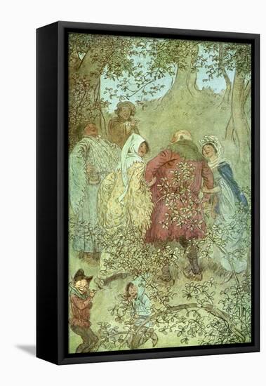 The Merry Wives of Windsor by William Shakespeare-Hugh Thomson-Framed Premier Image Canvas