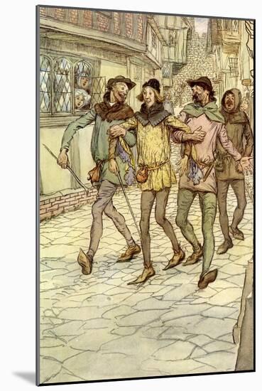 The Merry Wives of Windsor by William Shakespeare-Hugh Thomson-Mounted Giclee Print