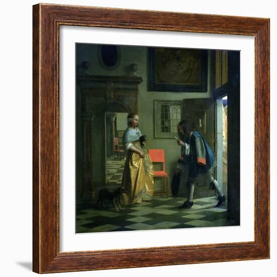 The Messenger, circa 1669-Pieter de Hooch-Framed Giclee Print