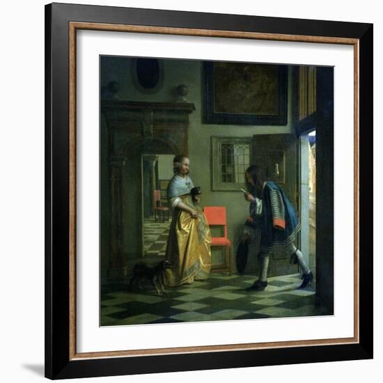 The Messenger, circa 1669-Pieter de Hooch-Framed Giclee Print