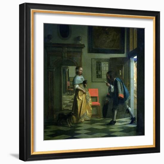 The Messenger, circa 1669-Pieter de Hooch-Framed Giclee Print