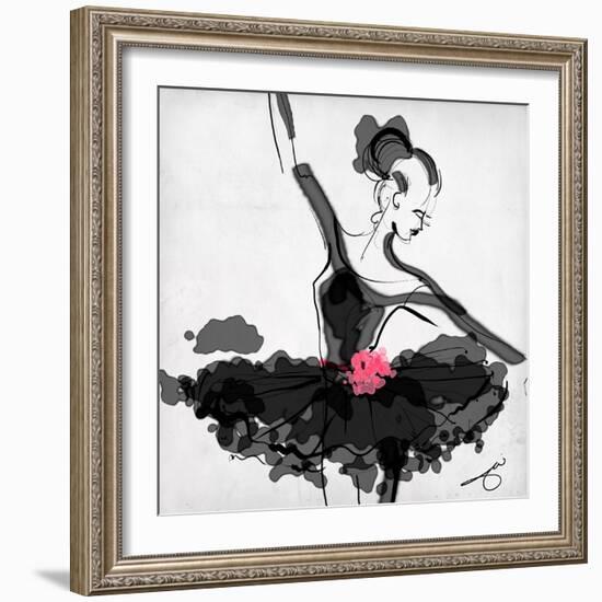 The Met - Dancer 1 a Black-Jodi Pedri-Framed Art Print