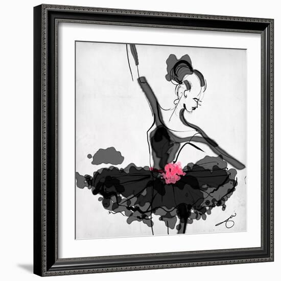 The Met - Dancer 1 a Black-Jodi Pedri-Framed Art Print