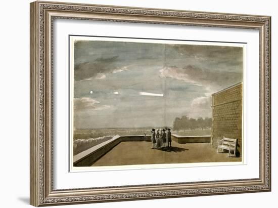 The Meteor of August 18, 1783, as Seen from the East Angle of the North Terrace, Windsor Castle-Paul Sandby-Framed Giclee Print