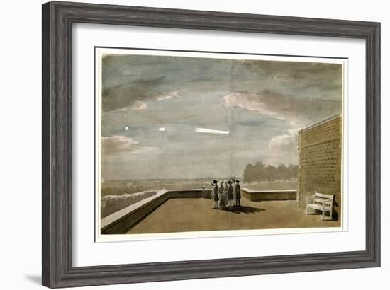 The Meteor of August 18, 1783, as Seen from the East Angle of the North Terrace, Windsor Castle-Paul Sandby-Framed Giclee Print