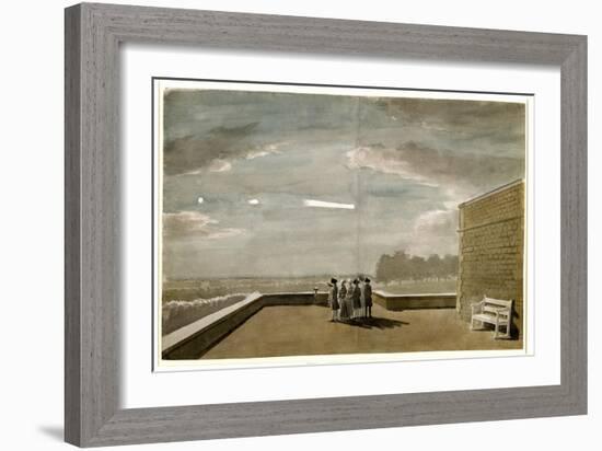 The Meteor of August 18, 1783, as Seen from the East Angle of the North Terrace, Windsor Castle-Paul Sandby-Framed Giclee Print