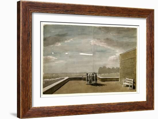 The Meteor of August 18, 1783, as Seen from the East Angle of the North Terrace, Windsor Castle-Paul Sandby-Framed Giclee Print