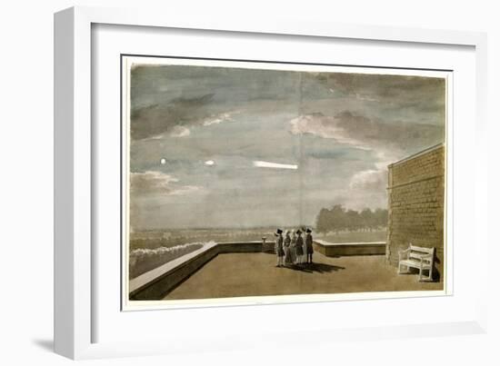 The Meteor of August 18, 1783, as Seen from the East Angle of the North Terrace, Windsor Castle-Paul Sandby-Framed Giclee Print