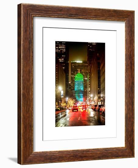 The Metlife Building Towers over Grand Central Terminal at Night-Philippe Hugonnard-Framed Art Print