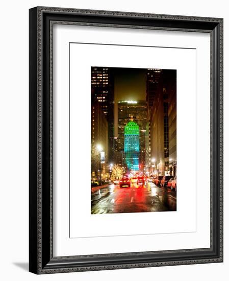 The Metlife Building Towers over Grand Central Terminal at Night-Philippe Hugonnard-Framed Art Print