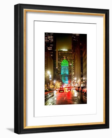 The Metlife Building Towers over Grand Central Terminal at Night-Philippe Hugonnard-Framed Art Print