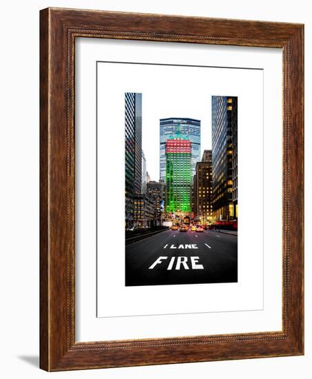 The Metlife Building Towers over Grand Central Terminal at Nightfall-Philippe Hugonnard-Framed Art Print