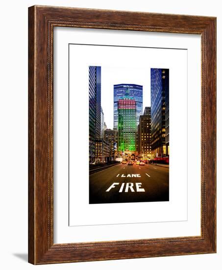 The Metlife Building Towers over Grand Central Terminal at Nightfall-Philippe Hugonnard-Framed Art Print