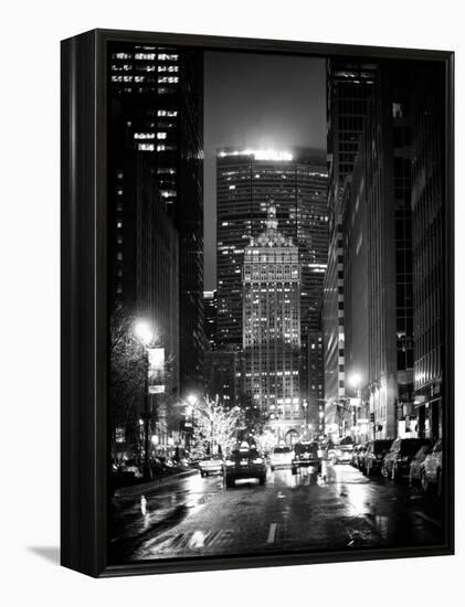 The Metlife Building Towers over Grand Central Terminal by Night-Philippe Hugonnard-Framed Premier Image Canvas