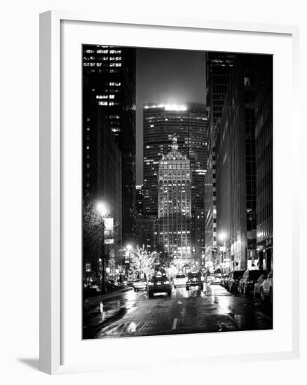 The Metlife Building Towers over Grand Central Terminal by Night-Philippe Hugonnard-Framed Photographic Print