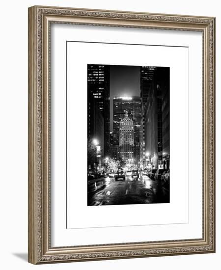 The Metlife Building Towers over Grand Central Terminal by Night-Philippe Hugonnard-Framed Art Print