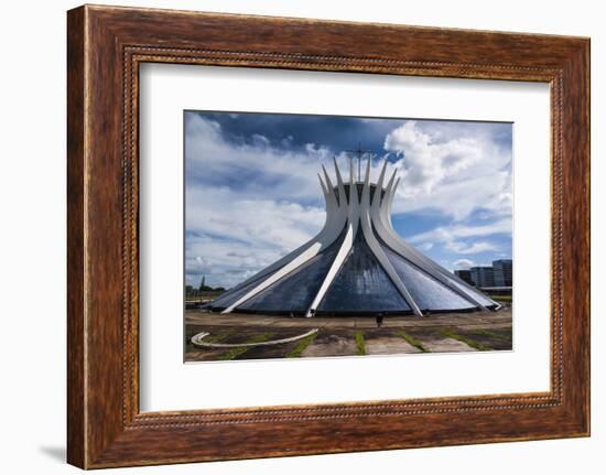 The Metropolitan Cathedral of Brasilia, UNESCO World Heritage Site, Brazil, South America-Michael Runkel-Framed Photographic Print