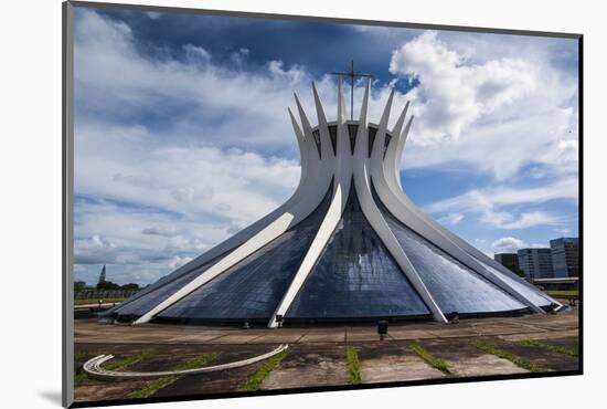 The Metropolitan Cathedral of Brasilia, UNESCO World Heritage Site, Brazil, South America-Michael Runkel-Mounted Photographic Print
