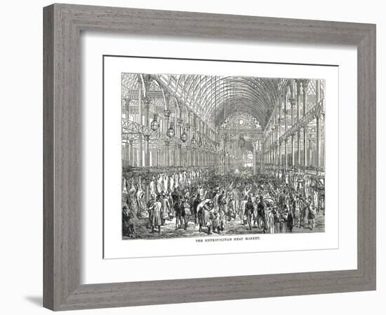 The Metropolitan Meat Market, 1878-null-Framed Giclee Print