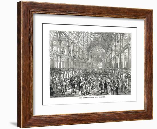 The Metropolitan Meat Market, 1878-null-Framed Giclee Print