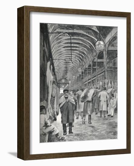 'The Metropolitan Meat Market, Smithfield', 1891-William Luker-Framed Giclee Print