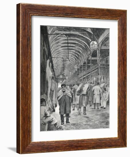 'The Metropolitan Meat Market, Smithfield', 1891-William Luker-Framed Giclee Print