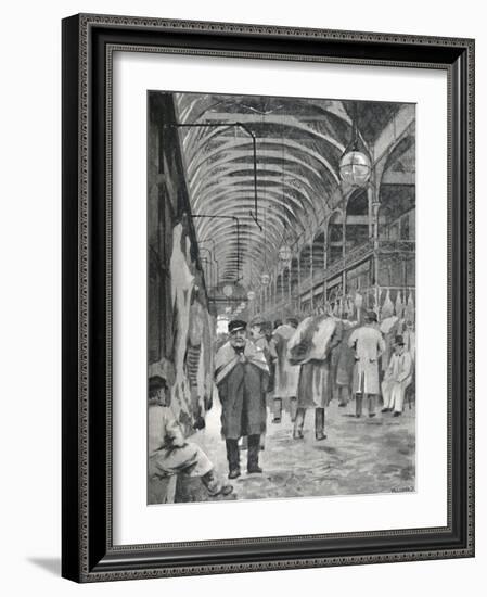 'The Metropolitan Meat Market, Smithfield', 1891-William Luker-Framed Giclee Print