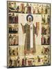 The Metropolitan Peter of Moscow with Scenes from His Life, 1480s-Dionysius-Mounted Giclee Print