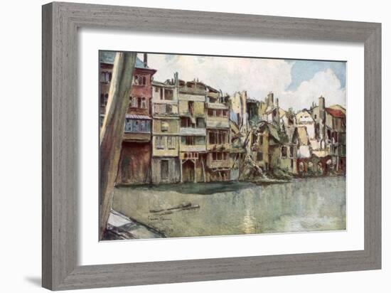 The Meuse River, Verdun, France, June 1916-Francois Flameng-Framed Giclee Print