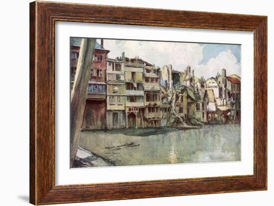 The Meuse River, Verdun, France, June 1916-Francois Flameng-Framed Giclee Print