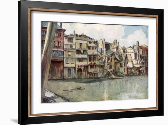 The Meuse River, Verdun, France, June 1916-Francois Flameng-Framed Giclee Print