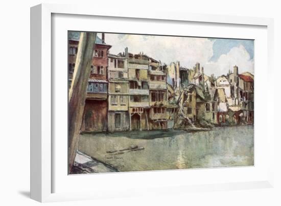 The Meuse River, Verdun, France, June 1916-Francois Flameng-Framed Giclee Print