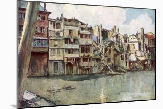 The Meuse River, Verdun, France, June 1916-Francois Flameng-Mounted Giclee Print