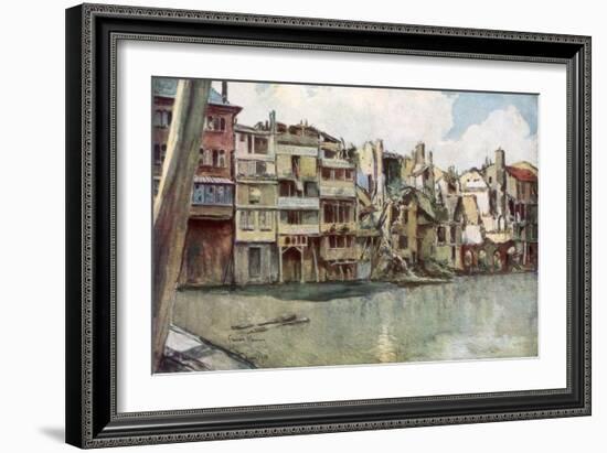 The Meuse River, Verdun, France, June 1916-Francois Flameng-Framed Giclee Print