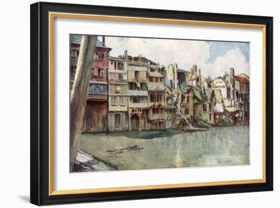 The Meuse River, Verdun, France, June 1916-Francois Flameng-Framed Giclee Print