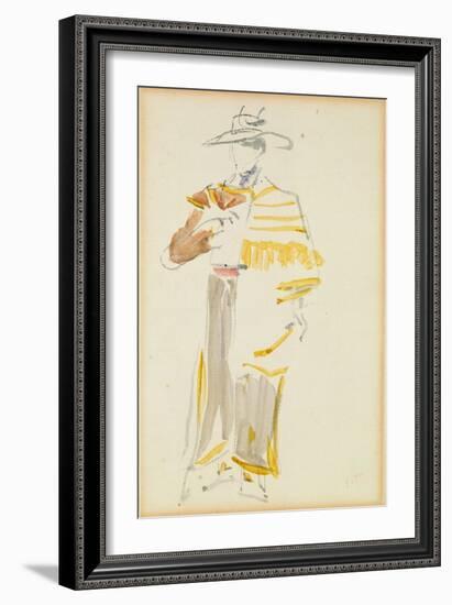 The Mexican, 1862 (W/C on Paper)-Edouard Manet-Framed Giclee Print