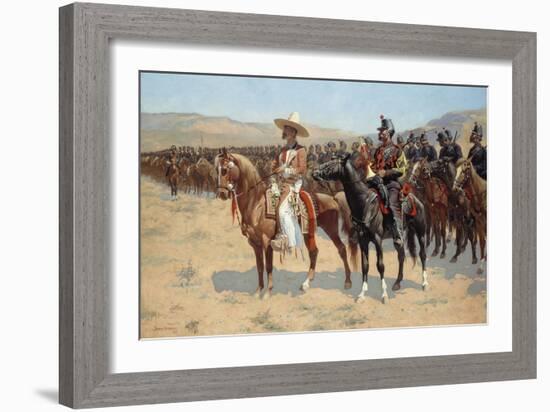 The Mexican Major, 1889-Frederic Remington-Framed Giclee Print