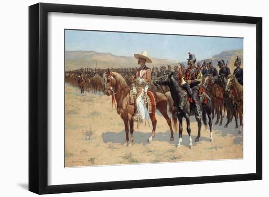 The Mexican Major, 1889-Frederic Remington-Framed Giclee Print