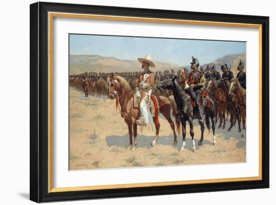 The Mexican Major, 1889-Frederic Remington-Framed Giclee Print