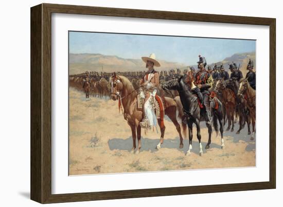 The Mexican Major, 1889-Frederic Remington-Framed Premium Giclee Print