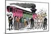 The Mexican Revolution (1910-1920): Deportation of Workers in the Valle Nacional, circa 1908 - Xylo-Jose Guadalupe Posada-Mounted Giclee Print